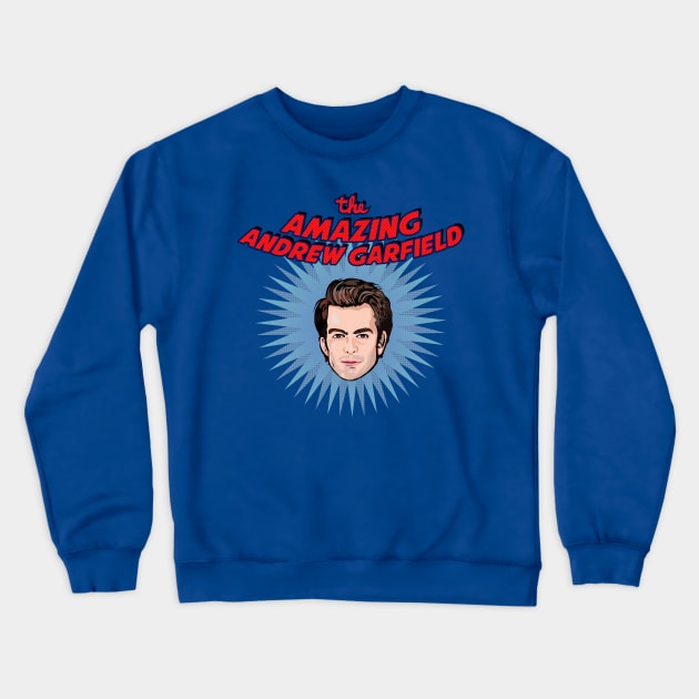 The Amazing Andrew Garfield (with sunburst) Crewneck Sweatshirt by FanboyMuseum